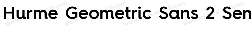 Hurme Geometric Sans 2 SemiBold字体转换